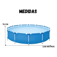 Piscina Circular 7.000 Litros Azul Mor Resistente Cor Piscina 7 Mil Litros Azul Foto mini 3
