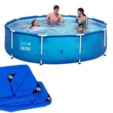 Piscina Com Armação 7.000 Litros + Capa + Forro Belfix Foto mini  2
