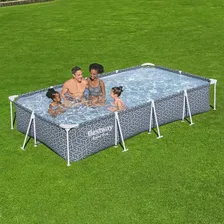 Piscina Estruturada Retangular 4000 Litros Geometric Bestway Foto mini  2