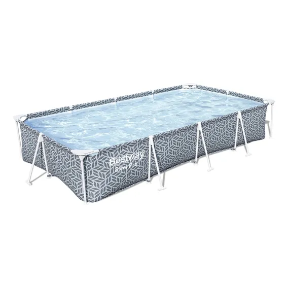 Piscina Estruturada Retangular 4000 Litros Geometric Bestway Foto 1
