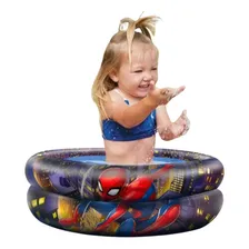 Piscina Homem Aranha Infantil Inflavel Redonda Spiderman 21l Cor Colorido Foto mini 4