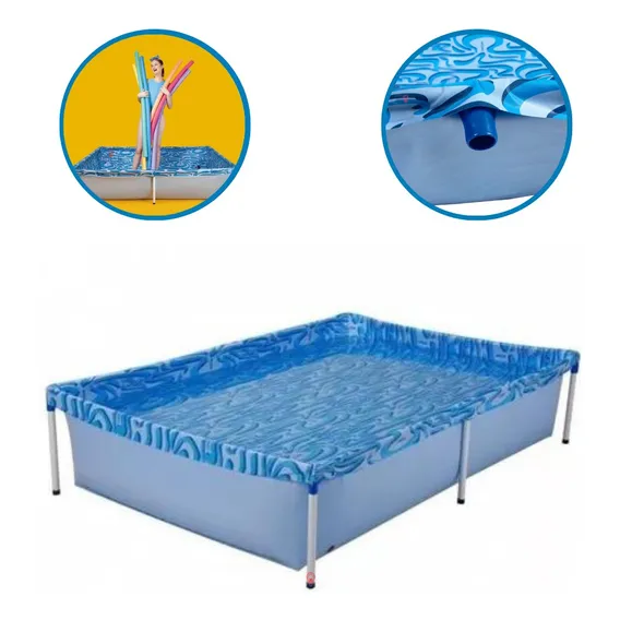 Piscina Infantil Adulto 1000 Litros Desmontável Verão Cor Azul Foto 1