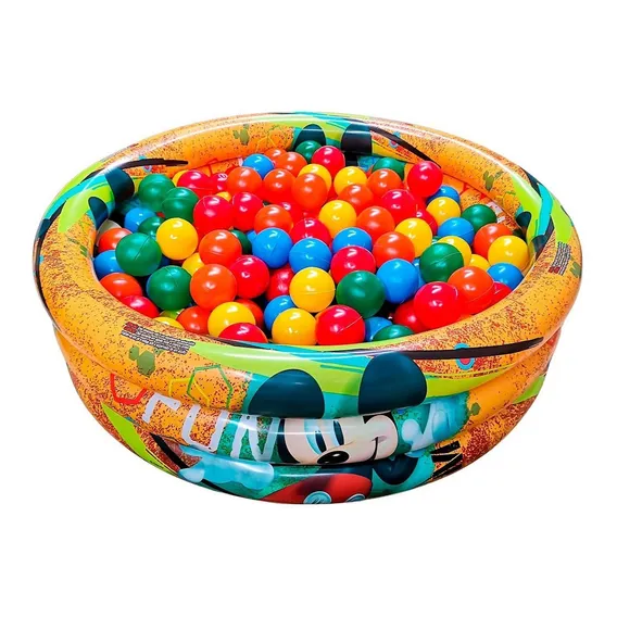 Piscina Infantil Inflável 100 Litros Colorida + 50 Bolinhas Foto 1