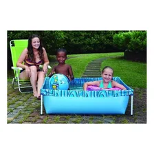 Piscina Infantil Quadrada Estrutural Pvc 400 Litros - Mor Foto mini 4