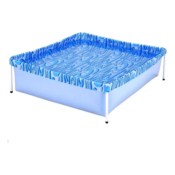 Piscina Infantil Quadrada Estrutural Pvc 400 Litros - Mor Foto 1
