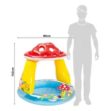 Piscina Inflável Infantil Cogumelo 45 Litros Intex - 57114 Foto mini  3