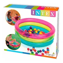 Piscina Inflável Infantil Com 50 Bolinhas Multi Colorido - Intex 48674 Foto mini 1