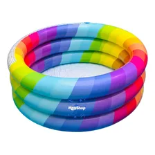 Piscina Inflável Infantil Com Bolinhas 80 Litros Cor Índigo Foto mini 2