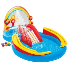 Piscina Inflável Playground Arco Iris 227 Litros - Intex Cor Azul Foto mini  3