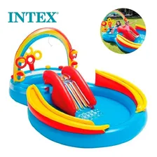 Piscina Inflável Playground Arco Iris 227 Litros - Intex Cor Azul Foto mini  2