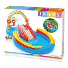 Piscina Inflável Playground Arco Iris 227 Litros - Intex Cor Azul Foto mini 4