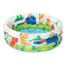 Piscina Inflável redonda Intex 57106 Dinossauro de 61cm x 22cm 28L multicolor caixa Foto mini  2