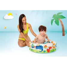 Piscina Inflável redonda Intex 57106 Dinossauro de 61cm x 22cm 28L multicolor caixa Foto  mini 1