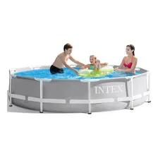 Piscina Intex 5000 Litros Estrutural Prism 110v Capa Forro Cor Cinza Foto mini  3