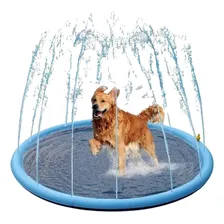 Piscina Tapete Chafariz Inflavel Agua Criança Cachorro Pet Cor Azul-celeste Foto  mini 1