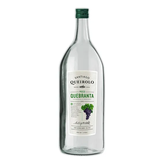Pisco Santiago Queirolo Puro Quebranta 2l Foto 1
