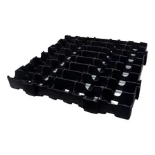 Piso Plástico Palete 40x40 X 4,5 Estrado Reforçado Cor Preto Foto mini  2