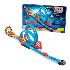 Pista Carrinho Infantil Tipo Hotwheels Duplo Looping Braskit Foto mini 4