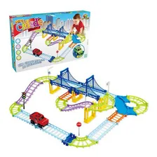 Pista De Carrinho Pista Trilha Com Ponte Mini Cidade Cor Colorido Foto  mini 1