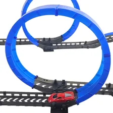 Pista De Corrida Carrinho 2 Loopings Track Racers - Castela Foto mini 2