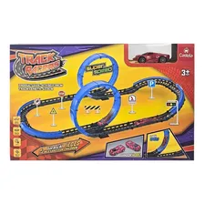 Pista De Corrida Carrinho 2 Loopings Track Racers - Castela Foto mini 3