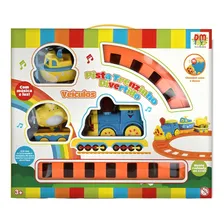Pista Trem De Brinquedo Com Luz Música Trenzinho Avião Barco Cor Colorido Foto mini 1