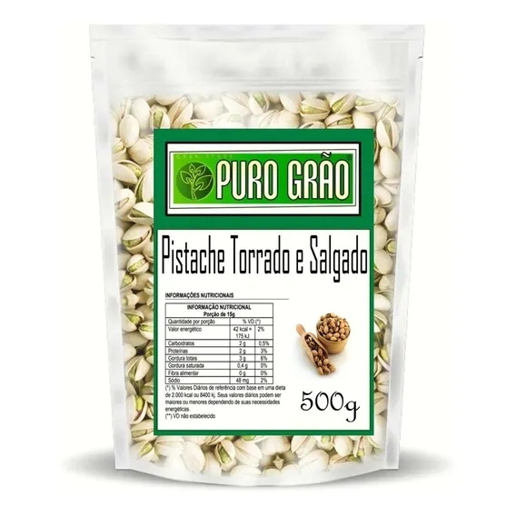 Pistache Com Casca Torrado E Salgado 500g Foto 1