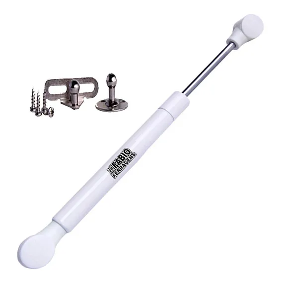 Pistão A Gás Branco Para Portas De Armário (8kg) 80n Foto 1