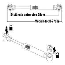 Pistão A Gás Branco Para Portas De Armário (8kg) 80n Foto mini 2