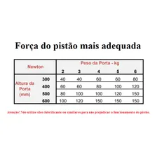 Pistão P/ Porta De Armário Abre P/ Cima Gás 100n Amortecedor Cor Branco Foto mini 2