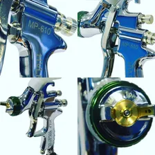 Pistola Alta Producao Hvlp Gravidade 1.3 Mp610 Wimpel Maleta Foto mini 2