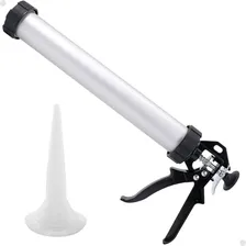 Pistola Aplicadora Silicone Profissional 600ml Em Alumínio Foto  mini 1