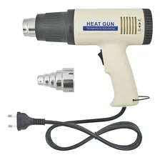Pistola Ar Quente Soprador Térmico + Ajuste Temperatura Cor Branco 127V Foto  mini 1