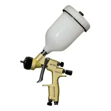 Pistola De Pintura Batistinha Mp-800 Hvlp 1.3mm + Maleta Cor Dourado Foto mini  2