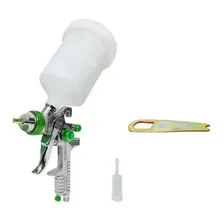 Pistola De Pintura Gravidade Hvlp Bico 1,7mm Mp250 Wimpel Foto  mini 1