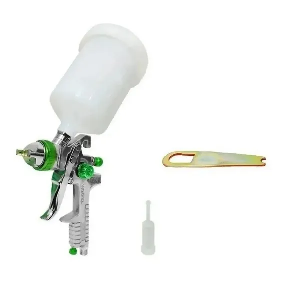 Pistola De Pintura Gravidade Hvlp Bico 1,7mm Mp250 Wimpel Foto 1