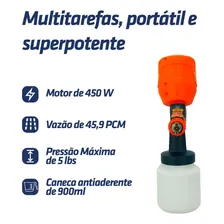 Pistola De Pintura Pulverizadora Intech HV400 Elétrica 450w 127V Foto mini  3