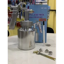 Pistola De Tinta Baixa Pressão Ar Direto 1000 Cor Prateado Foto mini 4