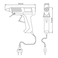 Pistola Elétrica Cola Quente 12 W Tramontina Corpo Injetado 127/220V Foto mini  3
