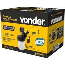 Pistola Pintura À Bateria 18v S/ Bateria E Carregador Vonder Cor Amarelo Foto mini 2