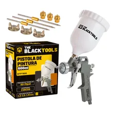 Pistola Pintura Gravidade 600ml Profissional + 3 Bicos Foto mini 1