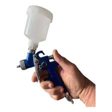 Pistola Pintura Mini H-2000 Hvlp 4580 Copo 125ml Com Bico Foto mini 4
