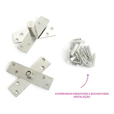 Pivotante Para Porta Até Decorplace Standart Pivotante Prateado 100 Kg Aço Inox Polido Foto mini 4