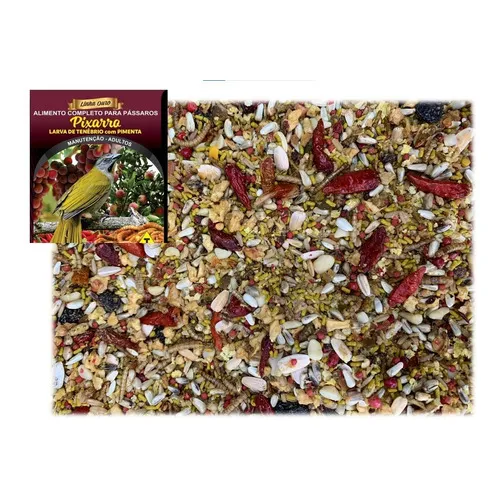 Pixarro Tenébrio E Pimenta 5kg Ração Raposo Nutrição S24 Foto 1