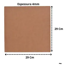 Placa 29x29 Cm Cortiça Auto Adesiva Com 6 Unidades 4mm Foto mini 2