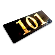 Placa 3 Números Para Casa E Porta Apartamento Acrilico Foto mini 1