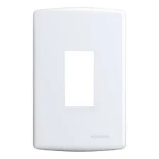 Placa 4x2 1 Módulo Vertical Branco Siena Alumbra 6401 Foto mini  3