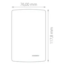 Placa 4x2 1 Módulo Vertical Branco Siena Alumbra 6401 Foto mini  2