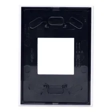 Placa 4x2 - 2 Módulos Juntos Cor Branco Foto mini 4