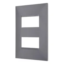 Placa 4x2 2 Modulos Separado Pialplus+ Cinza 618506cz Foto  mini 1